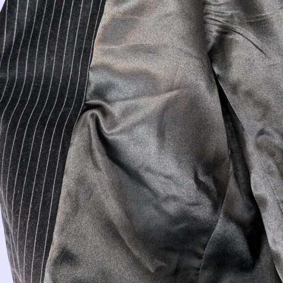 DKNY Jeans Black Velvet Blazer - Picture 3 of 5